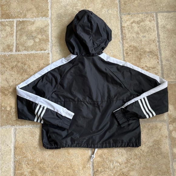 Women Adidas Cropped Windbreaker Size Small - Picture 5 of 5